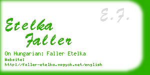 etelka faller business card